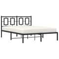 Miniatyrbillede 4 af 10: sengeramme med sengegavl 135x190 cm metal sort