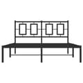 Miniatyrbillede 5 af 10: sengeramme med sengegavl 135x190 cm metal sort