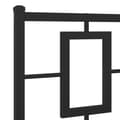 Miniatyrbillede 8 af 10: sengeramme med sengegavl 135x190 cm metal sort