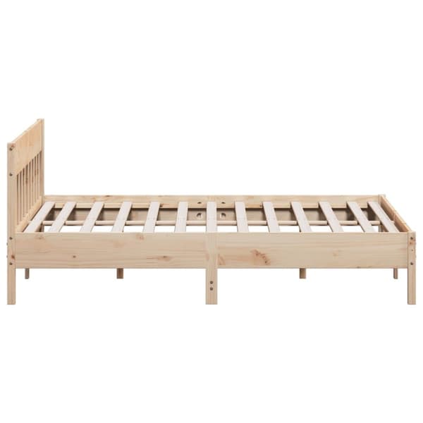Sänky ilman patjaa 200x200 cm täysi mänty