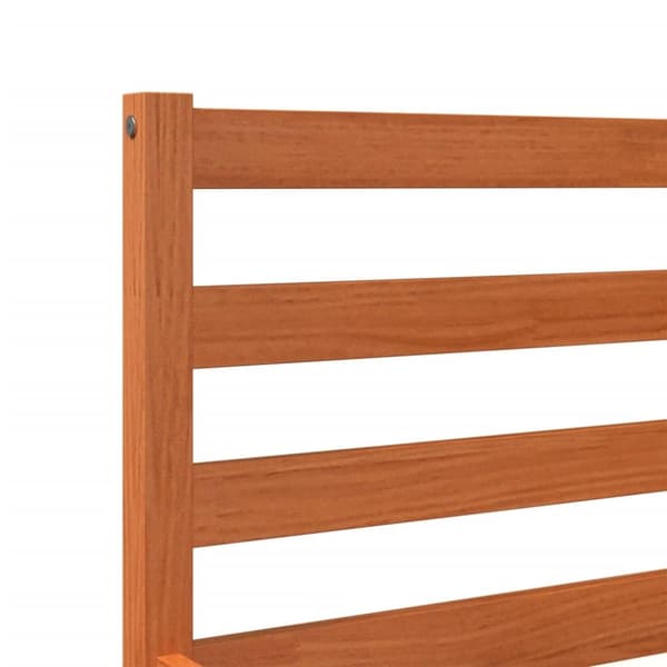 sengeramme uden madras 140x190 cm massivt fyrretræ gyldenbrun