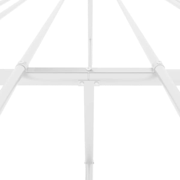 sengeramme 180x200 cm metal hvid