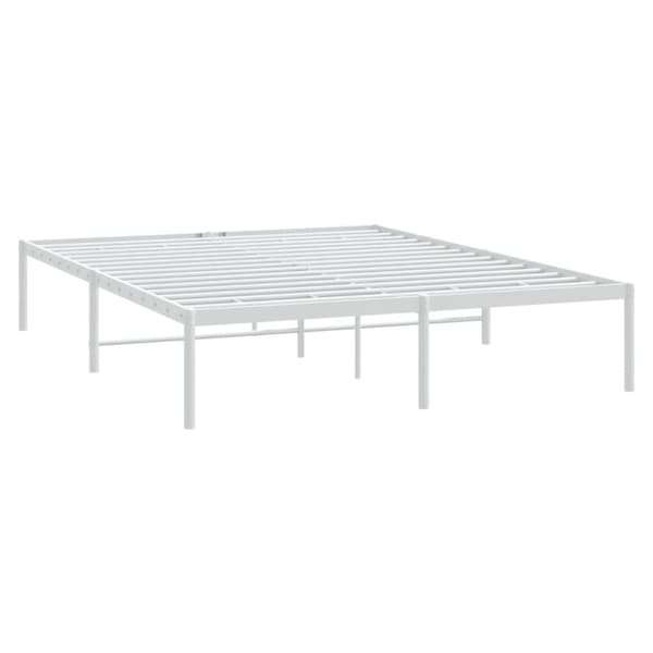 sengeramme 150x200 cm metal hvid