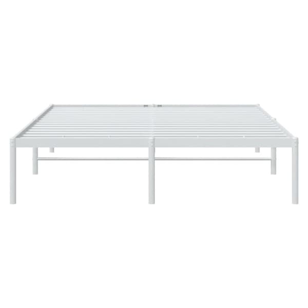 sengeramme 150x200 cm metal hvid