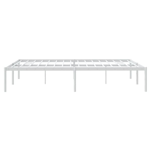 sengeramme 150x200 cm metal hvid