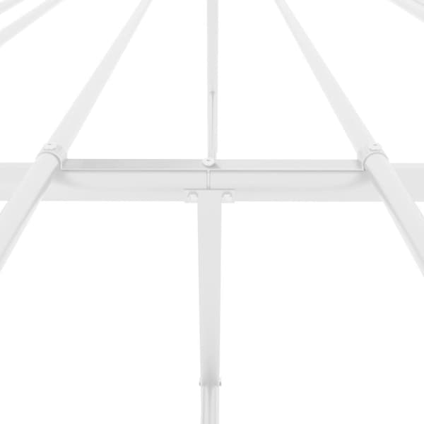 sengeramme 150x200 cm metal hvid