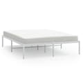 Miniatyrbillede 2 af 8: sengeramme 150x200 cm metal hvid