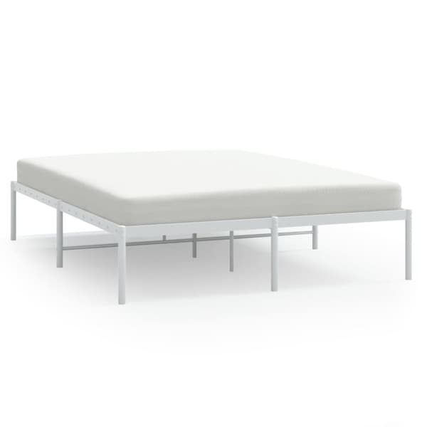 sengeramme 150x200 cm metal hvid