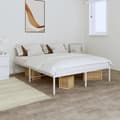 Miniatyrbillede 1 af 8: sengeramme 150x200 cm metal hvid