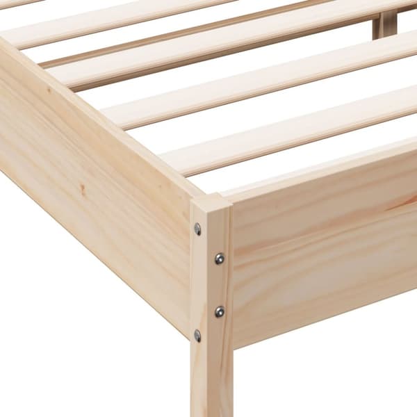 sengeramme uden madras 160x200 cm massivt fyrretræ