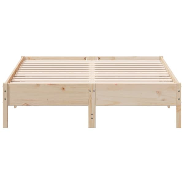 sengeramme uden madras 160x200 cm massivt fyrretræ