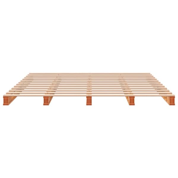 palleseng 180x200 cm massivt fyrretræ gyldenbrun