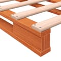 Miniatyrbillede 7 af 9: palleseng 180x200 cm massivt fyrretræ gyldenbrun