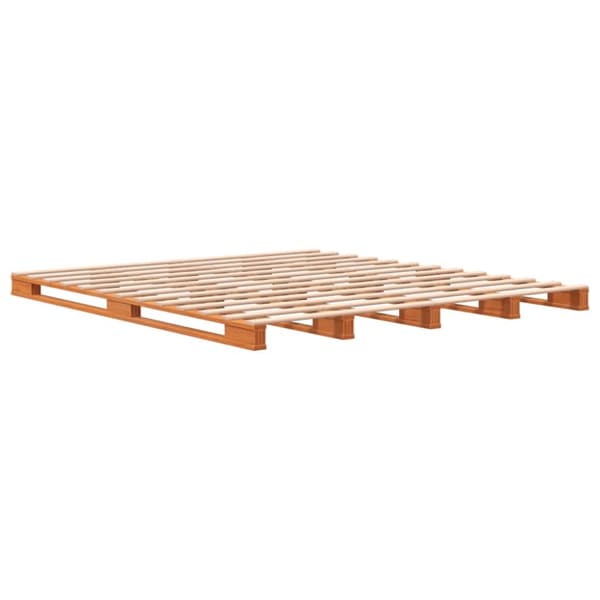 palleseng 180x200 cm massivt fyrretræ gyldenbrun