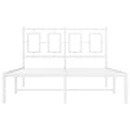 Miniatyrbillede 5 af 10: sengeramme med sengegavl 120x200 cm metal hvid