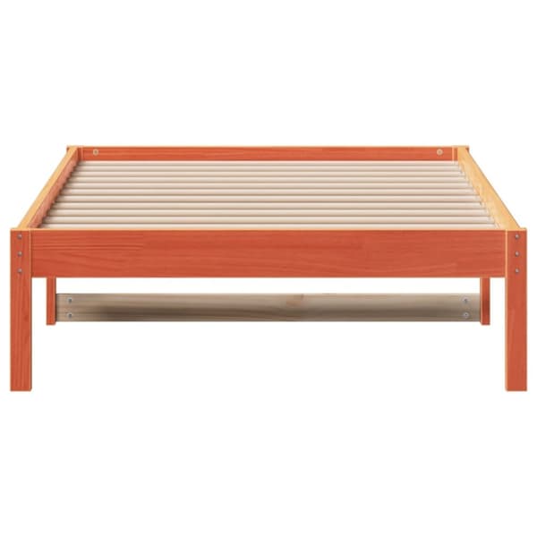 daybed uden madras 90x190 cm massivt fyrretræ gyldenbrun