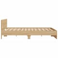 Miniatyrbillede 6 af 10: sengeramme med sengegavl 200x200 cm sonoma-eg