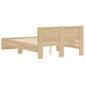 Miniatyrbillede 7 af 10: sengeramme med sengegavl 135x190 cm sonoma-eg