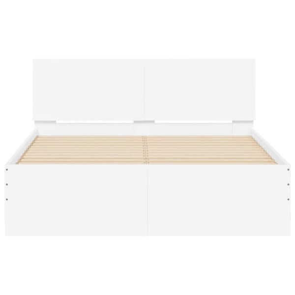 sengeramme med sengegavl 120x200 cm hvid