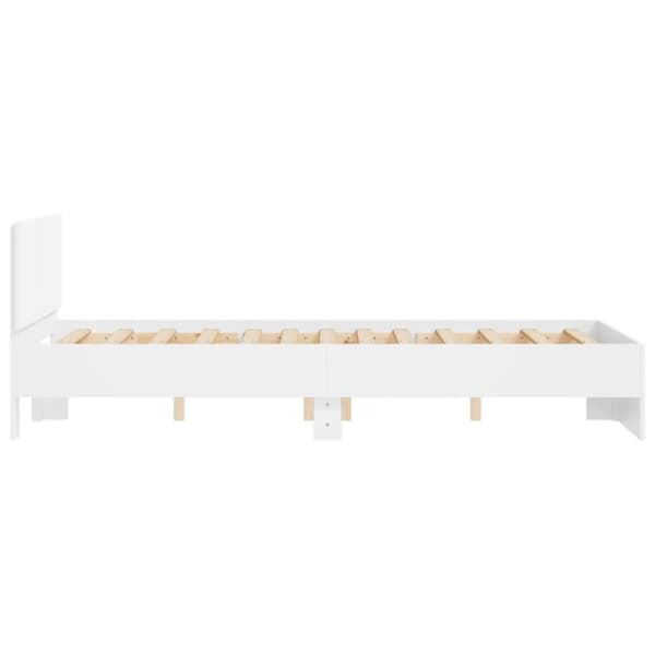 sengeramme med sengegavl 120x200 cm hvid