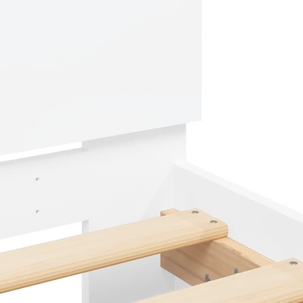 sengeramme med sengegavl 120x200 cm hvid