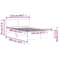 Miniatyrbillede 10 af 10: sengeramme med sengegavl 120x200 cm hvid