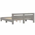 Miniatyrbillede 7 af 10: sengeramme med sengegavl 180x200 cm konstrueret træ grå sonoma