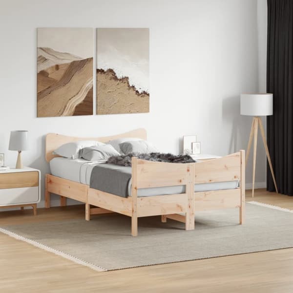 Sänky ilman patjaa 120x190 cm täysi mänty