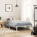 Miniatyrbillede 3 af 8: sengeramme med sengegavl 107x203 cm metal hvid