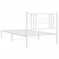 Miniatyrbillede 6 af 8: sengeramme med sengegavl 107x203 cm metal hvid