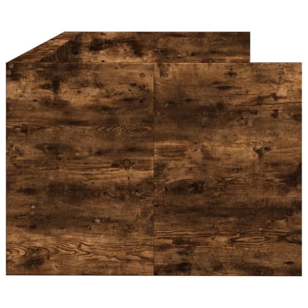 Dagbädd med lådor rökfärgad ek 100x200 cm konstruerat trä