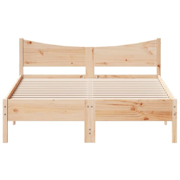 sengeramme uden madras 140x200 cm massivt fyrretræ
