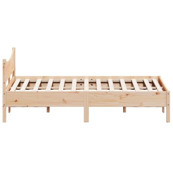 sengeramme uden madras 140x200 cm massivt fyrretræ