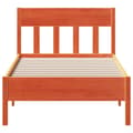 Miniatyrbillede 4 af 9: sengeramme uden madras 100x200 cm massivt fyrretræ gyldenbrun