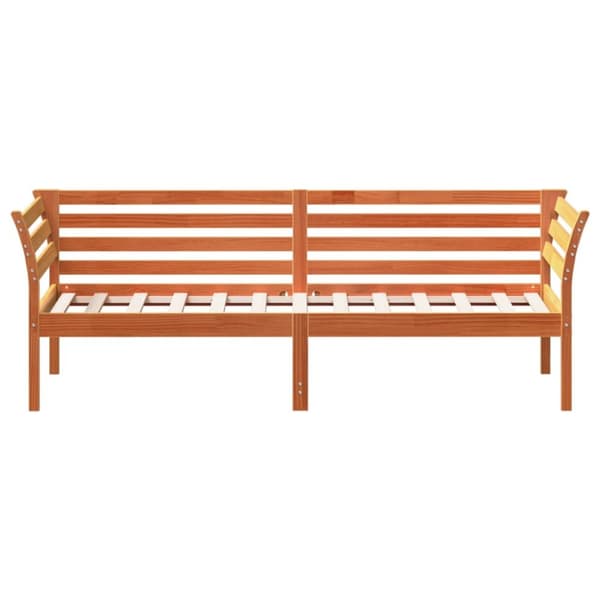 Dagbädd vaxad brun 100x200 cm massivt furu