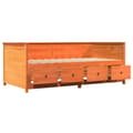 Miniatyrbillede 6 af 10: daybed 100x200 cm massivt fyrretræ gyldenbrun