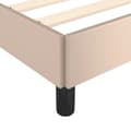 Miniatyrbillede 7 af 9: sengeramme med sengegavl 90x200 cm kunstlæder cappuccinofarvet