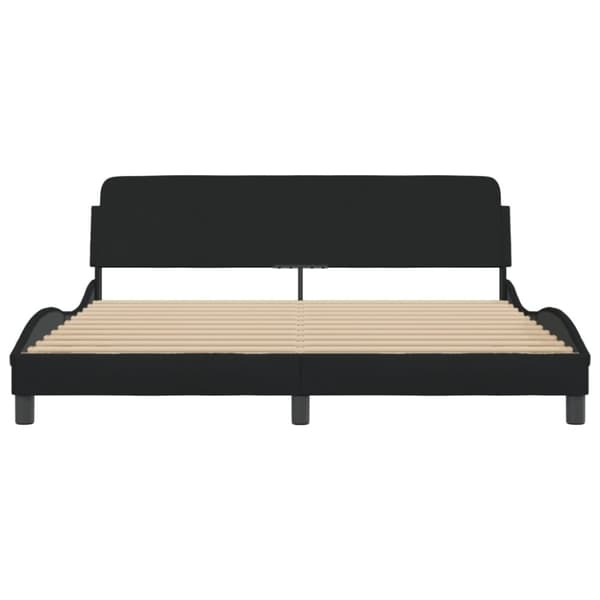 sengeramme uden madras 180x200 cm stof sort