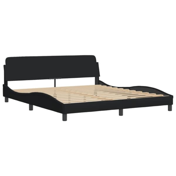 sengeramme uden madras 180x200 cm stof sort