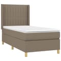 Pikkukuva 3 / 7: Ramsäng med madrass taupe 80x200 cm tyg