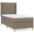 Pikkukuva 2 / 7: Ramsäng med madrass taupe 80x200 cm tyg