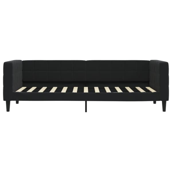 daybed med madras 80x200 cm velour sort