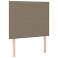 Pikkukuva 6 / 7: Mannermainen sänky patjalla, taupe, kangas, 90x190 cm