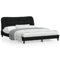 Miniatyrbillede 1 af 10: sengeramme uden madras 160x200 cm stof sort