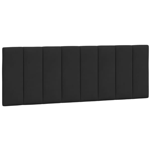 sengeramme med sengegavl 140x200 cm fløjl sort