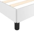 Miniatyrbillede 7 af 9: sengeramme med sengegavl 120x190 cm kunstlæder hvid
