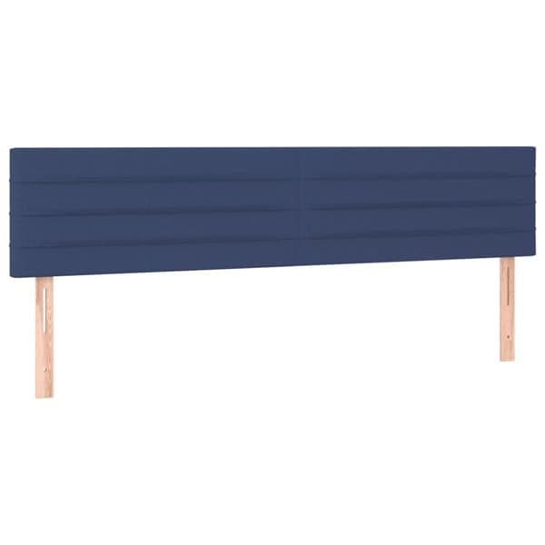 Ramsäng med madrass blå 120x190 cm tyg