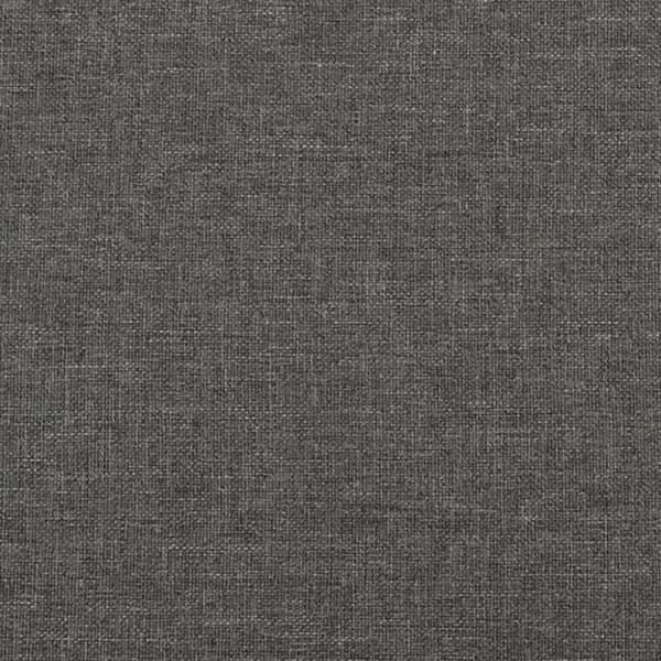 Ramsäng med madrass mörkgrå 120x190 cm tyg