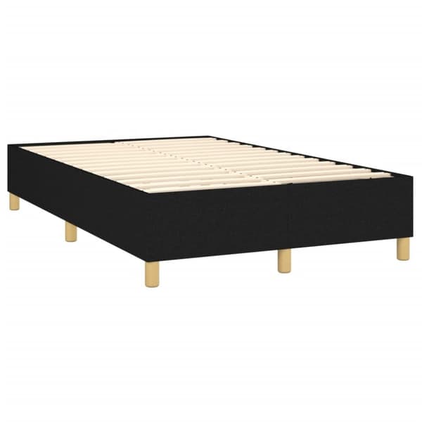kontinentalseng med madras 120x190 cm stof sort