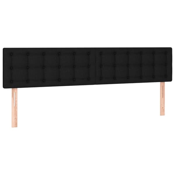 kontinentalseng med madras 120x190 cm stof sort